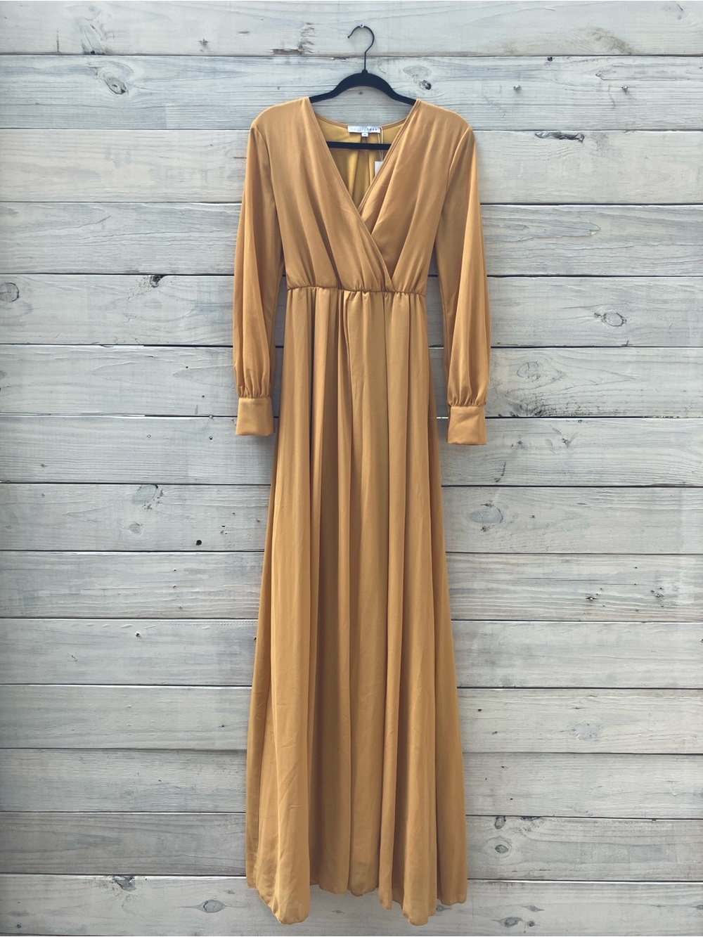 Baltic Born Mustard Long Sleeve Maxi Dress